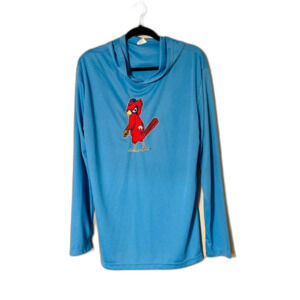St Louis Cardinals Blue Lightweight Hoodie Bird XL Official EUC